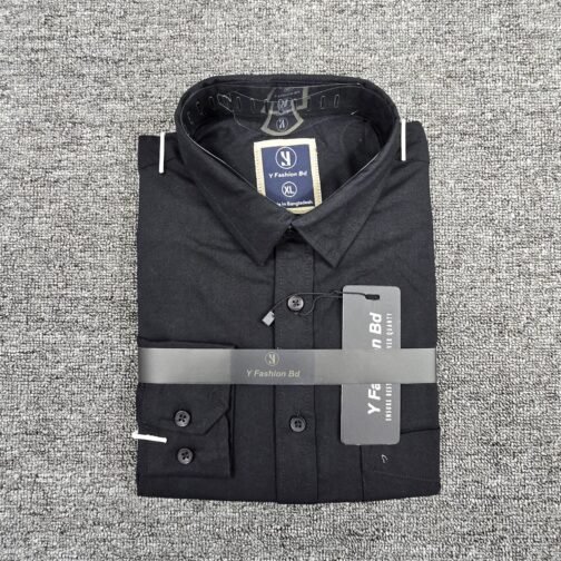 Black Cotton Executive Formal Shirt