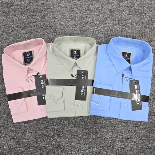 Formal Shirt Combo Offer Sky Blue, Ash, Pink