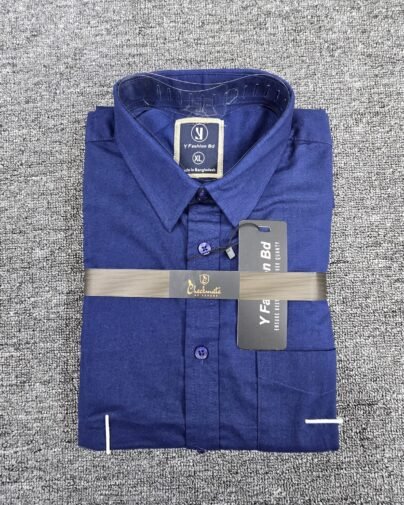 Navy Blue Cotton Executive Formal Shirt