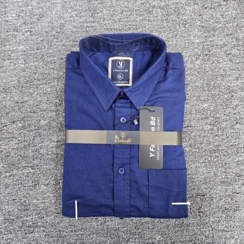 Navy Blue Cotton Executive Formal Shirt